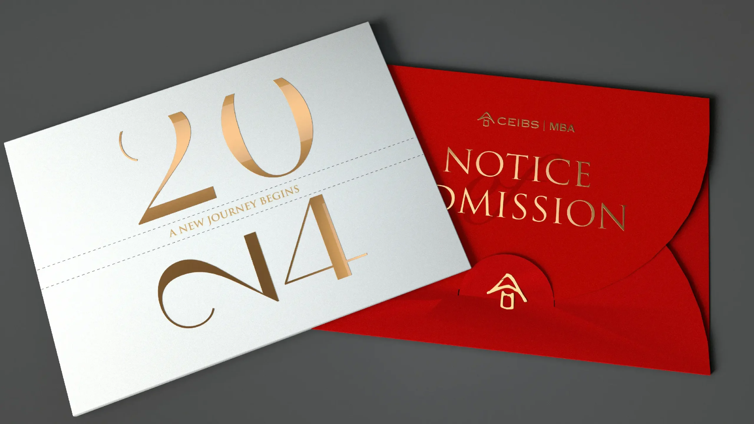 中歐國際工商學院MBA錄取通知書設計
